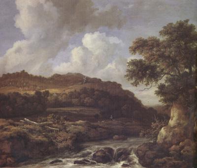 Jacob van Ruisdael A Mountainous Wooded Landscape with a Torrent (nn03) Germany oil painting art